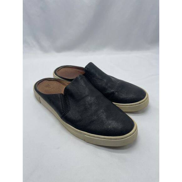 Frye Ivy Mule 3479171-BLK Women US 8M Black Leather Slip On Slide Mules Shoes - Picture 3 of 12